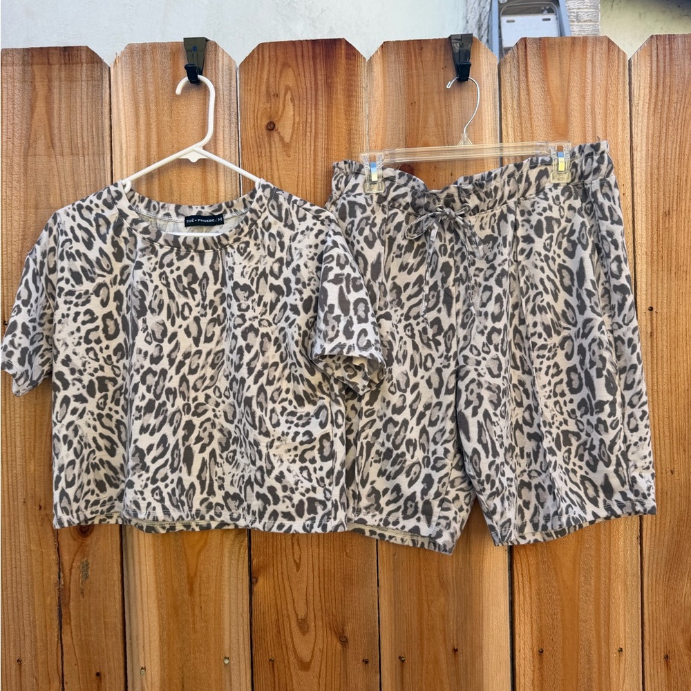 Zoet +Phoebe leopard print set